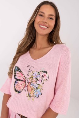 Sweter Damski Model MI-SW-7002.17 Light Pink - Italy Moda