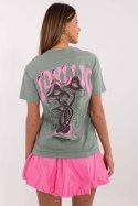 T-shirt Damski Model D12022AC02645H Pistacja - Sublevel