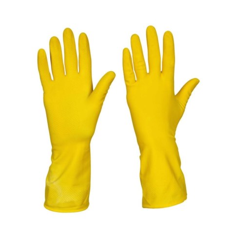 Rękawice Gospodarcze Lateksowe / Żółte / Ideall Yellow - 120 par (L 8-9) MERCATOR Rękawice Gospodarcze Lateksowe / Żółte / Ideall Yellow - 120 par (L 8-9) MERCATOR