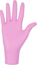 Rękawice Nitrylowe 100 sztuk / Różowe / Nitrylex Pink (L 8-9) MERCATOR