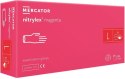 Rękawice Nitrylowe 100 szt. Nitrylex Magenta (M 7-8) MERCATOR