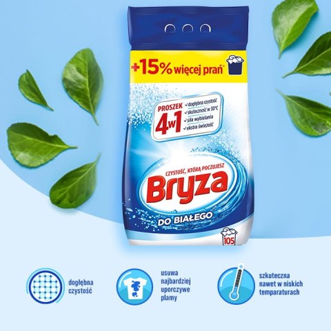 Bryza 4w1 proszek WHITE 6,825kg / 105 prań Bryza Bryza 4w1 proszek WHITE 6,825kg / 105 prań Bryza