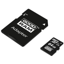 GOODRAM Karta Pamięci MicroSD 64GB CL10 UHS I + Adapter GOODRAM