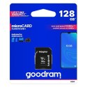 GOODRAM Karta Pamięci MicroSDXC 128GB CL10 UHS I + Adapter GOODRAM