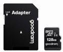 GOODRAM Karta Pamięci MicroSDXC 128GB CL10 UHS I + Adapter GOODRAM