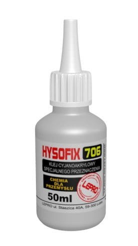 Klej Cyjanoakrylowy HYSOFIX 706 - 50g PAKO Klej Cyjanoakrylowy HYSOFIX 706 - 50g PAKO