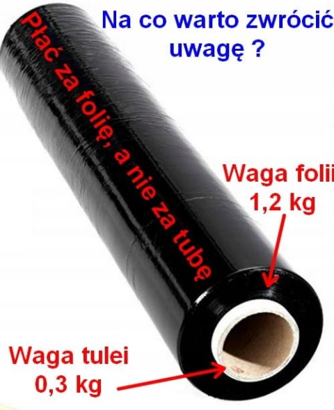 Folia Stretch Ręczna 1,5 kg brutto / 50cm / 23µ - 10 szt. PAKO Folia Stretch Ręczna 1,5 kg brutto / 50cm / 23µ - 10 szt. PAKO