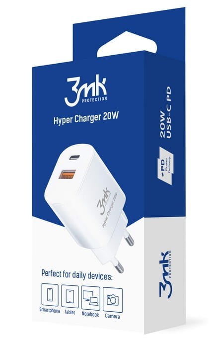 Ładowarka 3mk Hyper Charger 20W White 3mk Ładowarka 3mk Hyper Charger 20W White 3mk