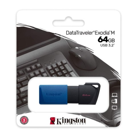 Kingston Pendrive Data Traveler Exodia M 64GB USB3.2 Gen1 Kingston Kingston Pendrive Data Traveler Exodia M 64GB USB3.2 Gen1 Kingston