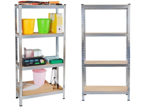 Regał magazynowy 150x75x30 cm - 4 Półki PAKO Regał magazynowy 150x75x30 cm - 4 Półki PAKO