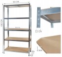 Regał magazynowy 180x90x40 cm - 5 Półek PAKO