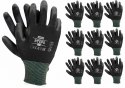 Rękawice robocze / Czarne / RTEPO_BB - 10 par (10 - XL) REIS