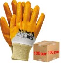 Rękawice robocze / Pomarańczowe / RECONIT - 100 Par (10 - XL) REIS