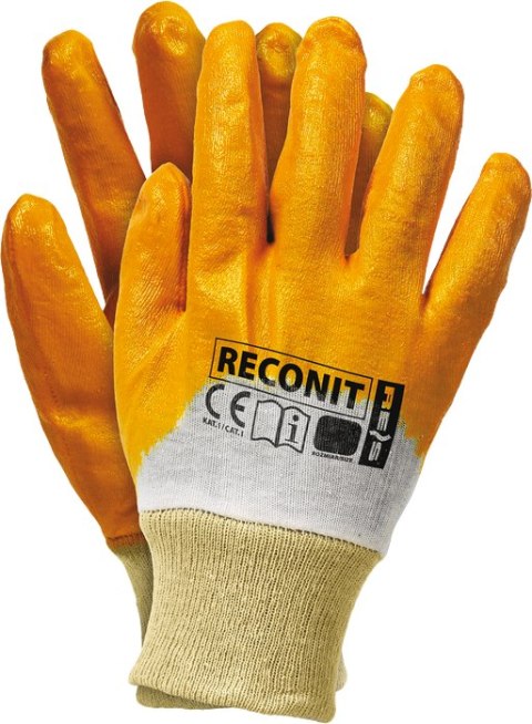 Rękawice robocze / Pomarańczowe / RECONIT - 100 Par (10 - XL) REIS Rękawice robocze / Pomarańczowe / RECONIT - 100 Par (10 - XL) REIS