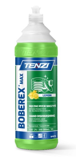 TENZI BOBEREX MAX Lemon 1L. Płyn Do Mycia Naczyń TENZI