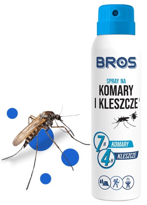 BROS - spray na komary i kleszcze 90ml - 4 szt. BROS BROS - spray na komary i kleszcze 90ml - 4 szt. BROS