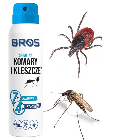 BROS - spray na komary i kleszcze 90ml - 4 szt. BROS BROS - spray na komary i kleszcze 90ml - 4 szt. BROS