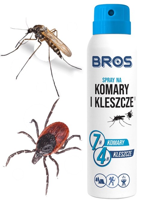 BROS - spray na komary i kleszcze 90ml - 4 szt. BROS BROS - spray na komary i kleszcze 90ml - 4 szt. BROS