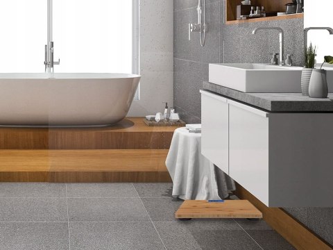 Waga łazienkowa LED - drewniana PAKO Waga łazienkowa LED - drewniana PAKO