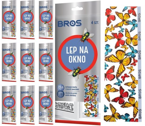 BROS - lep na okno 4-pak - 10 op. BROS BROS - lep na okno 4-pak - 10 op. BROS