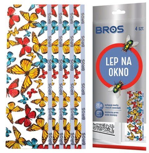 BROS - lep na okno 4-pak - 10 op. BROS BROS - lep na okno 4-pak - 10 op. BROS