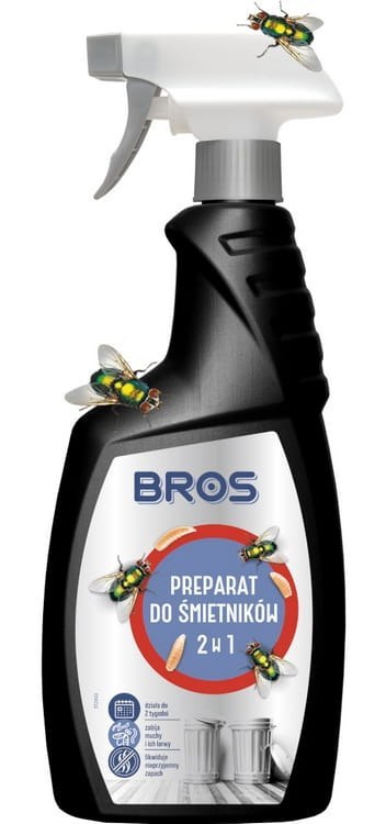 BROS - preparat do śmietników 2w1 500ml BROS BROS - preparat do śmietników 2w1 500ml BROS