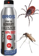 BROS - spray na komary i kleszcze 50% DEET 90ml - 2 szt. BROS