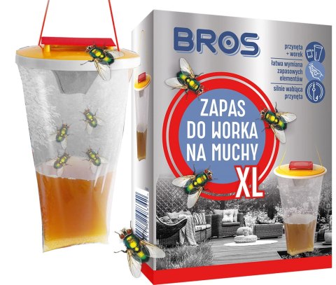 BROS - zapas do worka na muchy XL - 2 szt. BROS BROS - zapas do worka na muchy XL - 2 szt. BROS