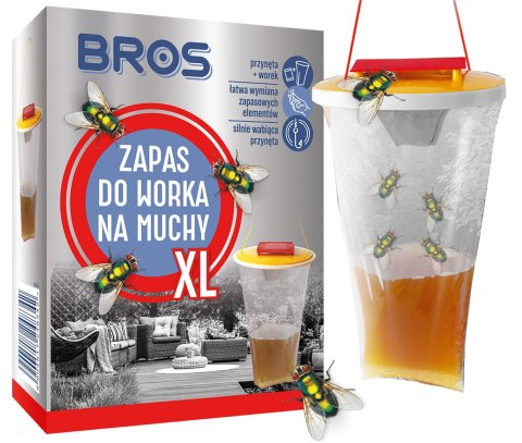 BROS - zapas do worka na muchy XL - 2 szt. BROS BROS - zapas do worka na muchy XL - 2 szt. BROS