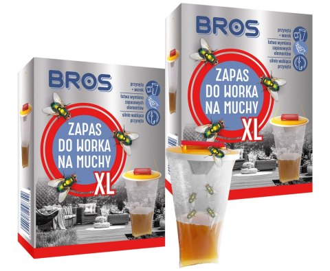 BROS - zapas do worka na muchy XL - 2 szt. BROS BROS - zapas do worka na muchy XL - 2 szt. BROS