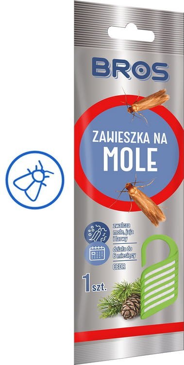 BROS - zawieszka na mole cedrowa - 10 szt. BROS BROS - zawieszka na mole cedrowa - 10 szt. BROS
