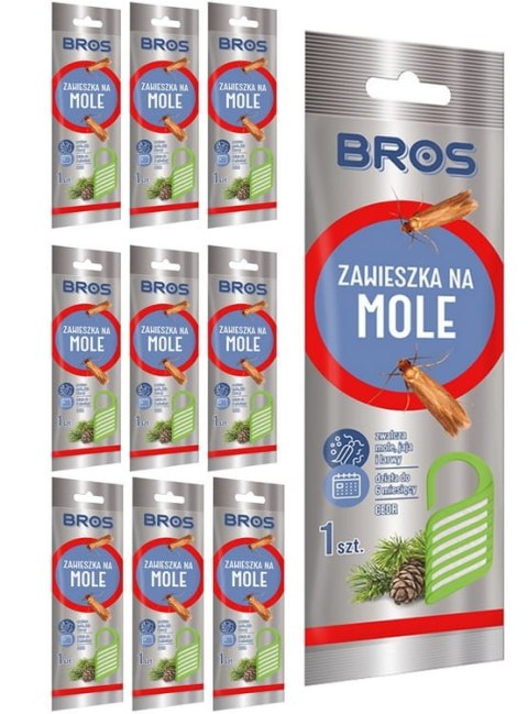 BROS - zawieszka na mole cedrowa - 10 szt. BROS BROS - zawieszka na mole cedrowa - 10 szt. BROS