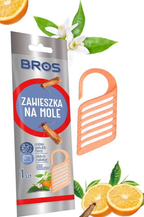 BROS - zawieszka na mole kwiat pomarańczy - 10 szt. BROS BROS - zawieszka na mole kwiat pomarańczy - 10 szt. BROS