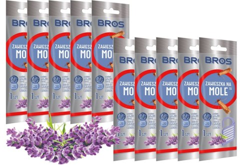 BROS - zawieszka na mole lawendowa - 10 szt. BROS BROS - zawieszka na mole lawendowa - 10 szt. BROS