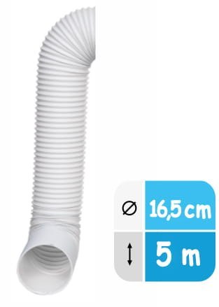 Rura do klimatyzatora przenośnego lewoskrętna (fi16,5cm) - 5m Warmtec Rura do klimatyzatora przenośnego lewoskrętna (fi16,5cm) - 5m Warmtec