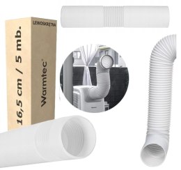 Rura do klimatyzatora przenośnego lewoskrętna (fi16,5cm) - 5m Warmtec