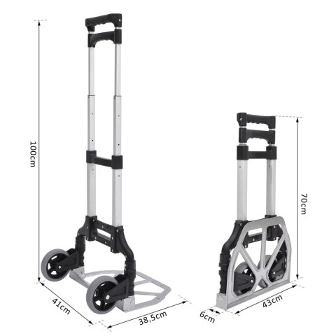 Wózek Transportowy Aluminiowy Składany PAKO Wózek Transportowy Aluminiowy Składany PAKO