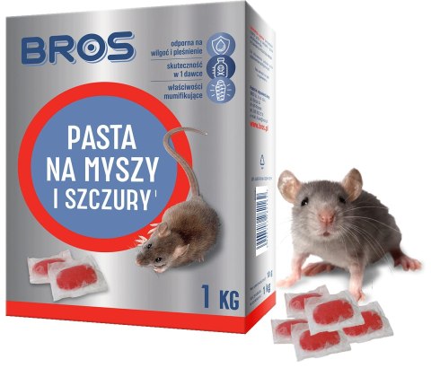 BROS - pasta na myszy i szczury 1kg BROS BROS - pasta na myszy i szczury 1kg BROS