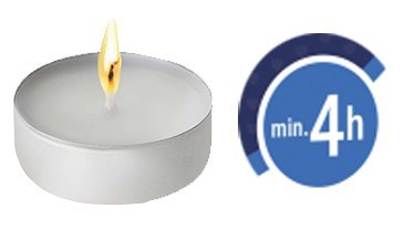 AURA Podgrzewacze Tealights Classic Premium 4h 100 szt. pf11-100s AURA AURA Podgrzewacze Tealights Classic Premium 4h 100 szt. pf11-100s AURA