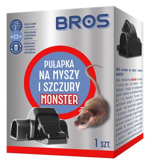 BROS - pułapka na myszy i szczury MONSTER BROS BROS - pułapka na myszy i szczury MONSTER BROS