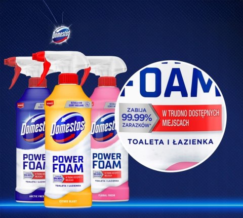 Zestaw 3 x Domestos Power Foam Piana Do Mycia Toalety i Łazienki 435ml DOMESTOS Zestaw 3 x Domestos Power Foam Piana Do Mycia Toalety i Łazienki 435ml DOMESTOS