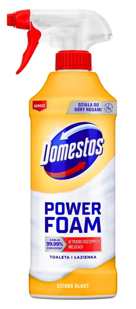 Zestaw 3 x Domestos Power Foam Piana Do Mycia Toalety i Łazienki 435ml DOMESTOS Zestaw 3 x Domestos Power Foam Piana Do Mycia Toalety i Łazienki 435ml DOMESTOS