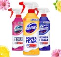 Zestaw 3 x Domestos Power Foam Piana Do Mycia Toalety i Łazienki 435ml DOMESTOS