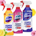 Zestaw 3 x Domestos Power Foam Piana Do Mycia Toalety i Łazienki 435ml DOMESTOS