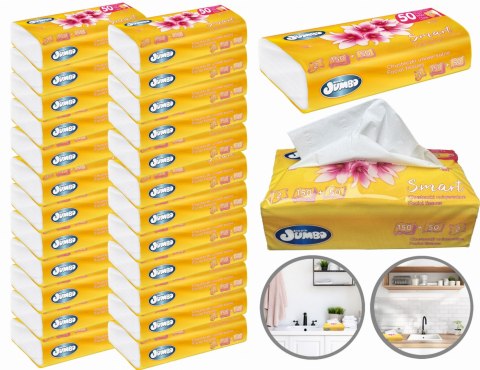 Chusteczki uniwersalne 200 szt. SŁONIK JUMBO SMART folia 2W - 25 op. Słonik Jumbo Chusteczki uniwersalne 200 szt. SŁONIK JUMBO SMART folia 2W - 25 op. Słonik Jumbo