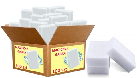 Magiczna Gąbka 100x60x15mm - 100 szt. PAKO Magiczna Gąbka 100x60x15mm - 100 szt. PAKO