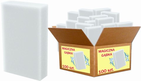 Magiczna Gąbka 100x60x15mm - 100 szt. PAKO Magiczna Gąbka 100x60x15mm - 100 szt. PAKO