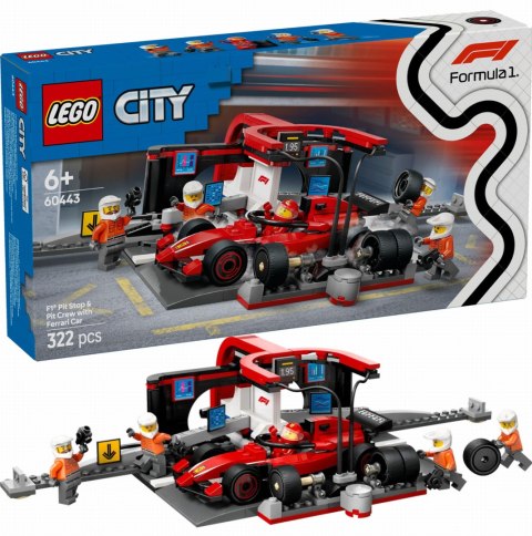 60443 - LEGO City - F1® Pit stop i mechanicy z bolidem Ferrari LEGO 60443 - LEGO City - F1® Pit stop i mechanicy z bolidem Ferrari LEGO