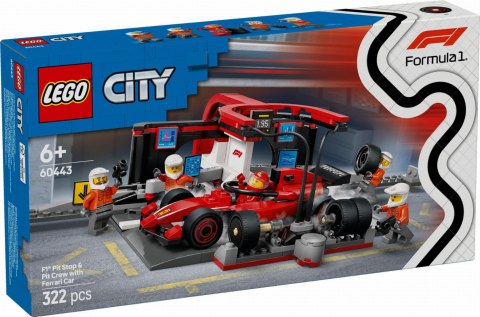 60443 - LEGO City - F1® Pit stop i mechanicy z bolidem Ferrari LEGO 60443 - LEGO City - F1® Pit stop i mechanicy z bolidem Ferrari LEGO