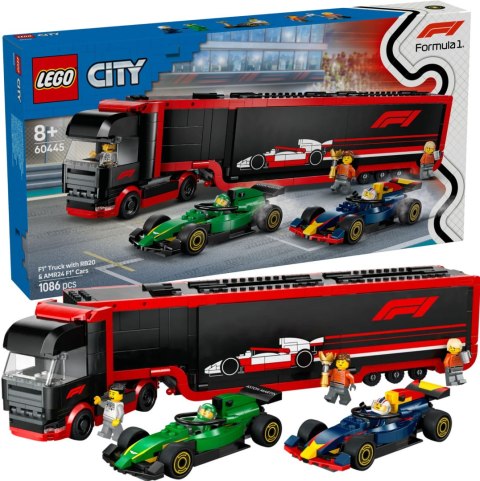 60445 - LEGO City - F1® Ciężarówka z bolidami RB20 i AMR24 F1® LEGO 60445 - LEGO City - F1® Ciężarówka z bolidami RB20 i AMR24 F1® LEGO